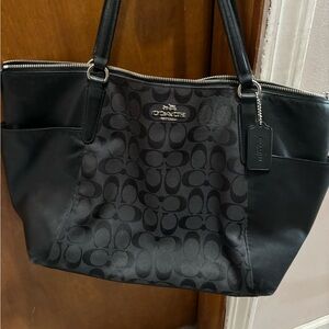 Black Coach Monogram purse